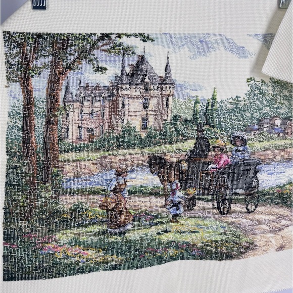 M'Lady's Chateau finished Lebron And Dimensions Vintage Counted Cross Stitch ‘95 - Picture 7 of 7